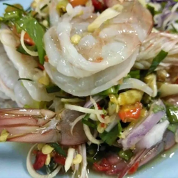 ยำตะไคร้กุ้ง