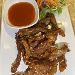 หมูแดดเดียวทอด