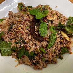 ลาบเนื้อสุก