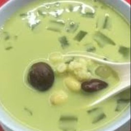 น้ำเต้าหู้ชาเขียว+เครื่อง