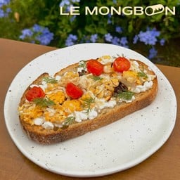 (SOURDOUGH) Cottage Cheese Scrambled Egg with Red Chili Oil Toast