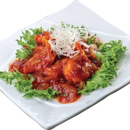 กุ้งผัดซอสพริก