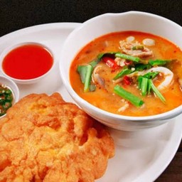 ข้าวไข่เจียว+ต้มยำกุ้ง(5ตัว)ชุดเล็ก