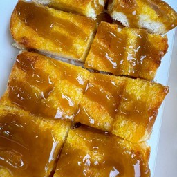 ปังปิ้งเนย-ซอสคาราเมล