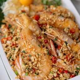 กุ้งผัดพริกเกลือ
