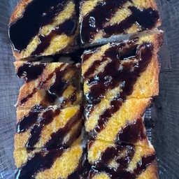 ปังปิ้งเนย-ซอสช็อคโกแลต