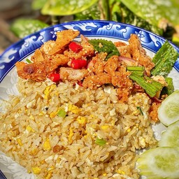 ข้าวผัดหมูทอดแซ่บ(ตรงปก)
