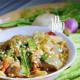ซุปมะเขือผักสด