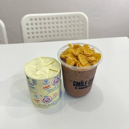 นมหมีโกโก้เย็นคอนเฟลค