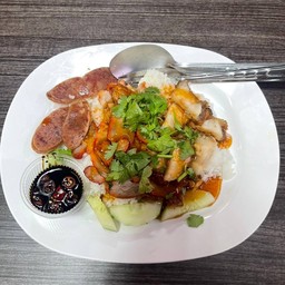 ข้าวหมูแดง-หมูกรอบ