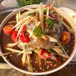 ตำกุ้งสด