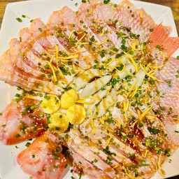 ปลาทับทิมจุ่มหม้อดิน น้ำจิ้มซีฟู๊ดสูตรแสงตะวัน