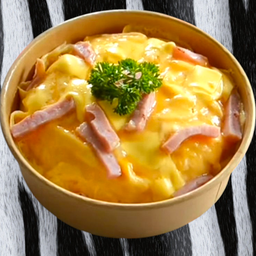 ข้าวไข่ข้น หน้าแฮมชิส