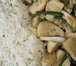 ข้าวเห็ดฟางน้ำมันหอย