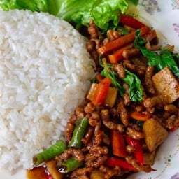 ข้าวกระเพราหมูสับ