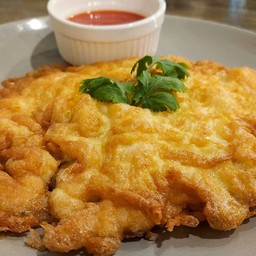 ไข่เจียวกุ้งสับ (กับข้าว)