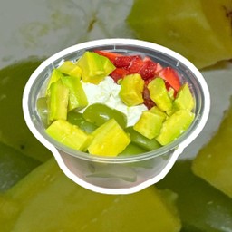 กรีกโยเกิร์ตผลไม้ (2สกูป)