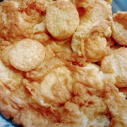 ไข่เจียวเต้าหู้ไข่ ราดข้าว