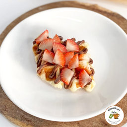 ครอฟเฟิล นูเทล่า+สตรอว์เบอร์รี่