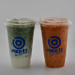 โปรโมชั่นแก้วที่1ชาเขียวมัทฉะลาเต้แก้วที่2ชาไทยเย็น