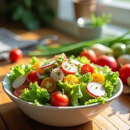 สลัดผัก น้ำสลัดครีม