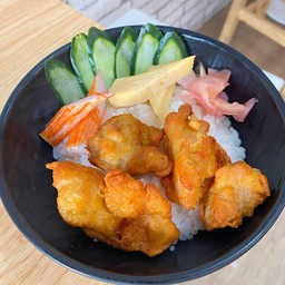 ข้าวหน้าไก่คาราเกะ