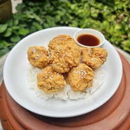 ข้าวไก่คาราเกะราดซอสเทอริยากิ