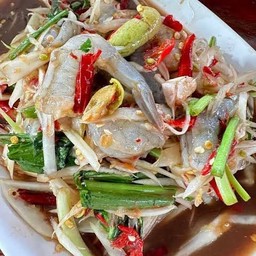 ตำกุ้งสด