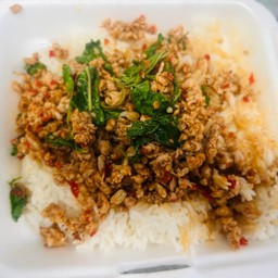 กะเพราลุงหนวดขี้เมา นนทบุรี บางบัวทอง