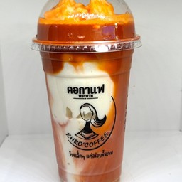 มะพร้าวนมสดปั่นชาเย็น