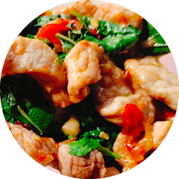 กะเพราหมู (เป็นกับข้าว)