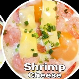 ไข่กระทะกุ้งชีส