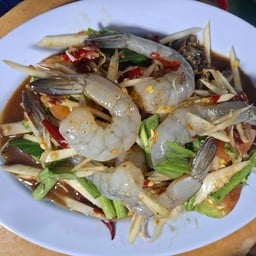 ตำกุ้งสด
