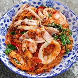 ไข่ข้นห่อหมกทะเล (กับข้าว)