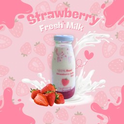 นมสดสตอว์เบอร์รี่สไตล์เกาหลี x3