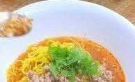 Tom Yum Noodle Soup with Minced Iberico 冬蔭功豬肉末湯麵 บะหมี่หมูสับต้มยำ