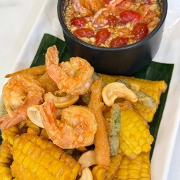 ตำข้าวโพดทอด