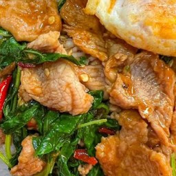 ข้าวกระเพราหมูชิ้น