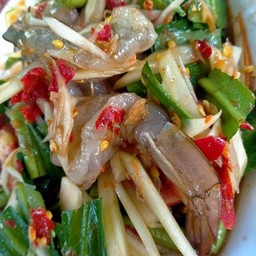 ตำกุ้งสด
