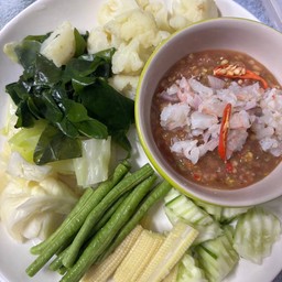 น้ำพริกกะปิผักสด