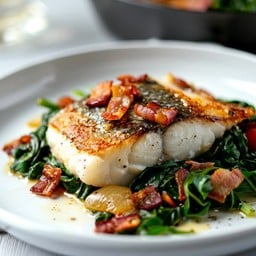 Salmon steak sea salt