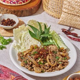 ลาบคั่วเหนือ | Minced Pork Spicy Salad With Herb