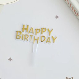 ป้่่าย Happy birthday ตัวหนังสือสีทอง