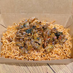 ไวไวรสหอยลายผัดฉ่าแห้ง+หอยลายกระป๋อง40กรัม2กระป๋อง