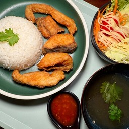 เซต ข้าวปลานิลทอด สามรส