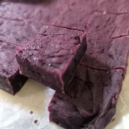 เบาหนี้มันม่วงและเผือก(ขนมชิ้นเล็กๆค่ะไรด์เดอร์)