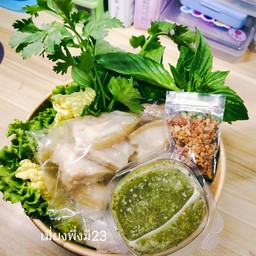 เมี่ยงหมูสามชั้น (เหลือแต่เส้นขนมจีน)