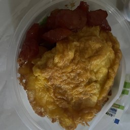 ข้าวไข่เจียว+ไก่เชียง