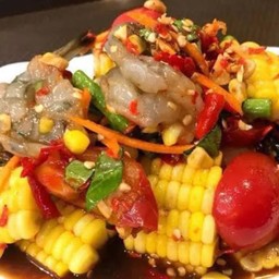 ข้าวโพดกุ้งสด