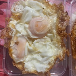 ข้าวไข่ดาว 2 ฟอง  ราดข้าว